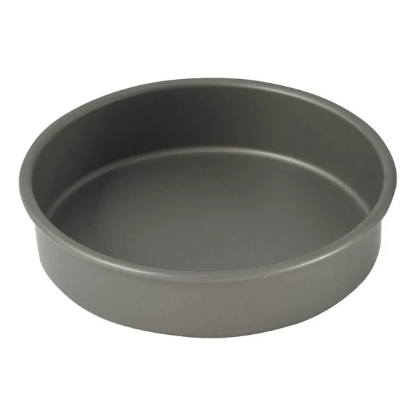 HAC-082 - Round Cake Pan, Anodized Aluminum, 2"H - 8"
