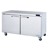 Blue Air BLUR60-HC, 60-inch 2 Swing Doors Undercounter Refrigerator, 16.5 Cu. Ft.