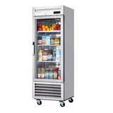 Blue Air ВЅR23G-HC, 27-inch 1 Glass Door Bottom Mount Reach-In Refrigerator, 23 Cu. Ft.