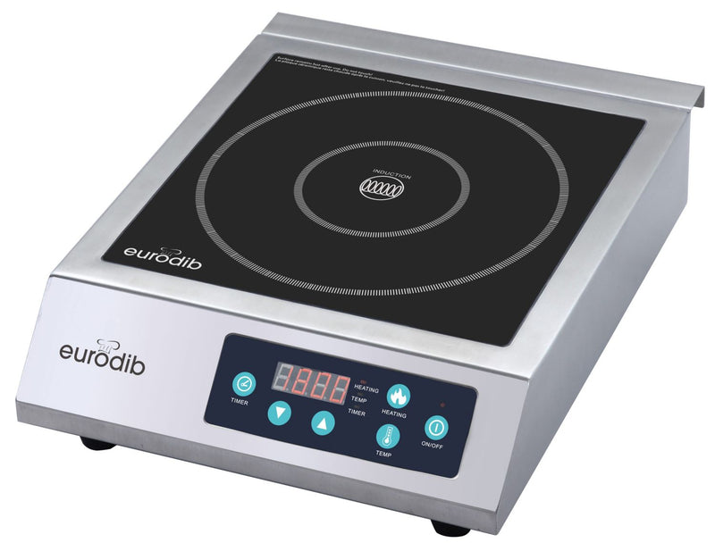 Eurodib CI1800, 13-inch Ready-To-Use Commercial Induction Cooker, 1800W
