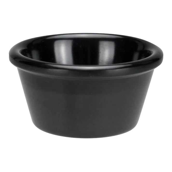 RP-3K - Melamine Ramekin, Plain - Black, 3 oz