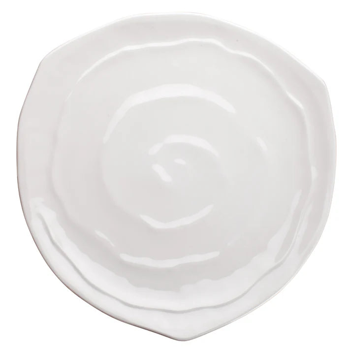 WDM007-202 - 11" Melamine Triangular Plate, White, 12pcs/case