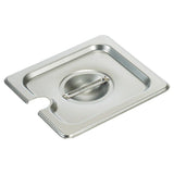 SPCS - 18/8 Stainless Steel Steam Pan Cover, Slotted - 1/6