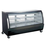 Coldline DC80-B 80-inch Black Curved Glass Refrigerated Deli Display Case