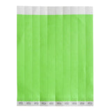 WB-100G-S - Bar Maid Waterproof Tear-Free Wristbands - Green Solid (500 Pieces/Pack)
