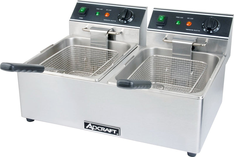 Adcraft DF-6L/2, Double Tank Deep Fryer
