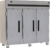 Delfield 6176XL-S 76 1/2" Three Section Reach In Freezer, (3) Solid Doors, 120v