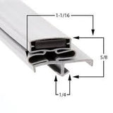 Traulsen RE232NZCF01 Door Gasket Part – Size 22-3/4 x 59-3/4