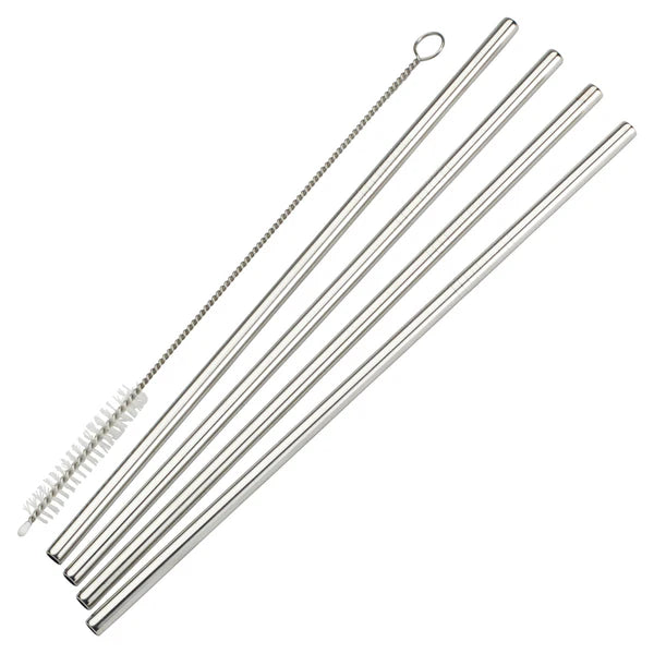 SSTW-8S - Drinking Straws, 18/8 Stainless Steel - Straight