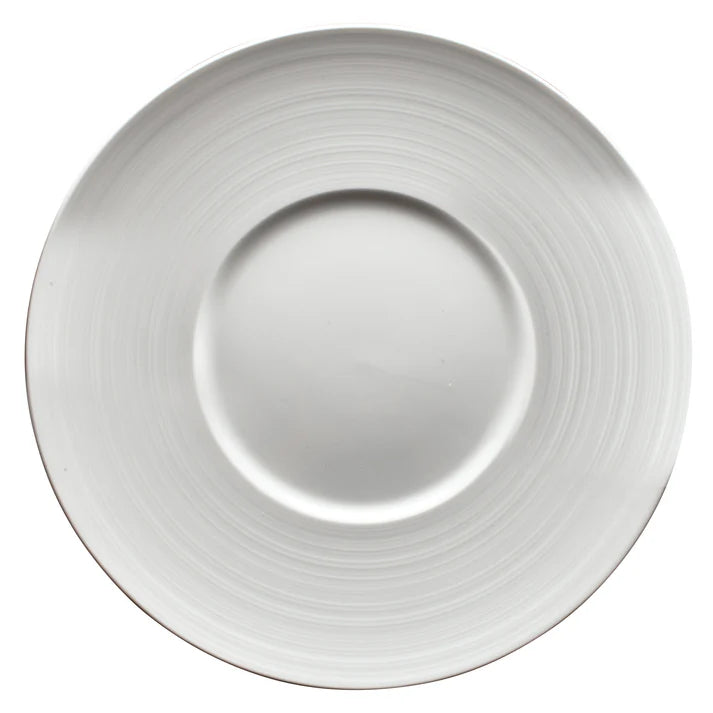 WDP022-109 - 11-1/8"Dia. Porcelain Round Plate, Bright White, 12 pcs/case