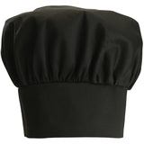 CH-13BK - Chef Hat, Velcro Closure - Black