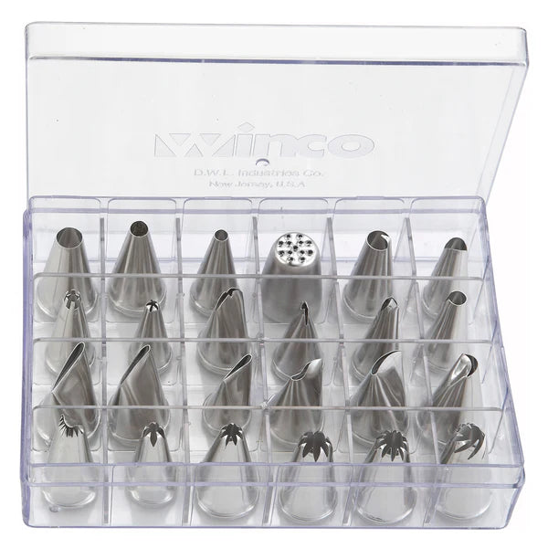 CDT-24 - Cake Decorating Set, 24 Tips, Stainless Steel