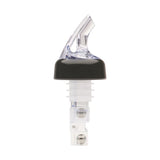 BMP-3100C - Bar Maid 1 oz "Premium Pour" Measured Pourers, Clear with Black Collar - 12 Pieces/Pack
