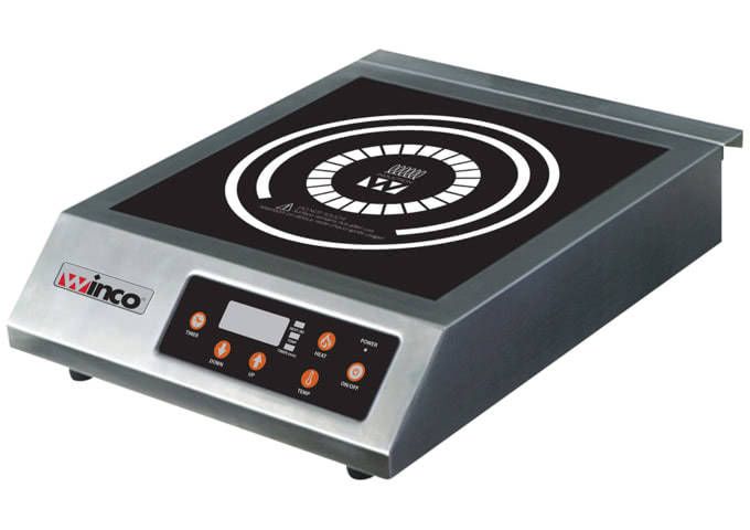 Winco EIC-400B, Commercial Electric Induction Cooker, 3200W, Black, NSF, ETL