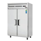 Everest Refrigeration ESR2, 49.63-Inch 48 cu. ft. Top Mounted 2 Section Solid Door Reach-In Refrigerator