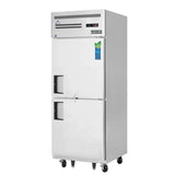 Everest Refrigeration ESRH2, 29.25-Inch 23 cu. ft. Top Mounted 1 Section Solid Half Door Reach-In Refrigerator