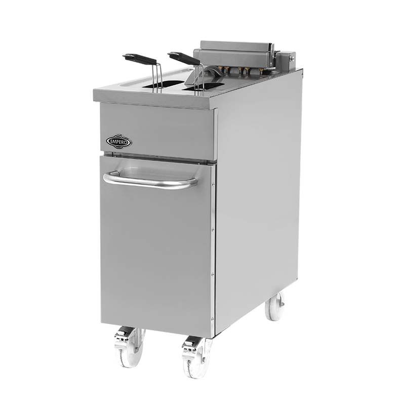 Pegasus FR-40E, 40 Lbs Commercial Electric Floor Fryer - 208V