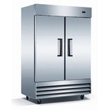 Admiral Craft GRRF-2D, 54-inch 2 Solid Doors Reach-In Refrigerator, 48 Cu.Ft.