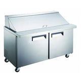 Admiral Craft GRSLM-2D/60, 2-Section Mega Top Sandwich Prep Table