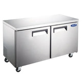 Admiral Craft GRUCFZ-48, 48-inch 2 Solid Doors Grista Undercounter Freezer, 12 Cu.Ft.