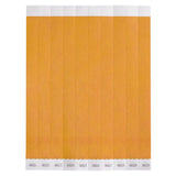 WB-100O-S - Bar Maid Waterproof Tear-Free Wristbands - Orange Solid (500 Pieces/Pack)