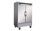 IKON IB54F 2 Solid Doors Upright Bottom Mount Freezer
