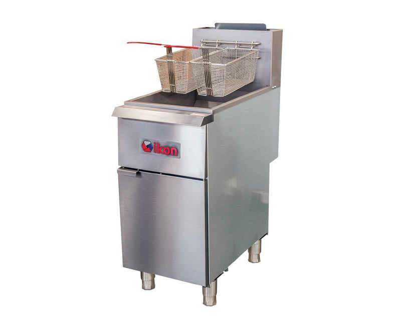 IKON IGF-40/50 Millivolt Control 4-Tube Floor Fryer, 120,000 BTU