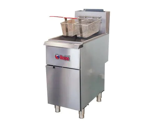 IKON IGF-75/80 Millivolt Control 5-Tube Floor Fryer, 150,000 BTU