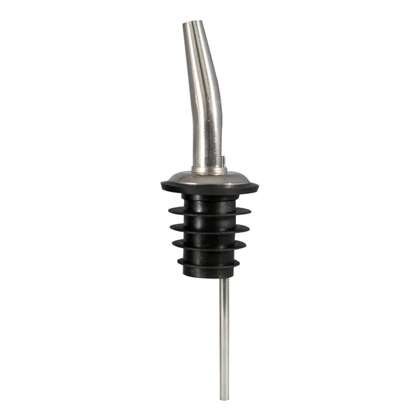 CR-285P - Bar Maid "Betterway" Stainless Steel Medium Speed Pourers, Tapered with Poly Cork, No Screen - 12 Pieces/Pack