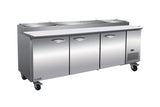 IKON IPP94 94-inch Triple Door Pizza Prep Table, 12 Pans