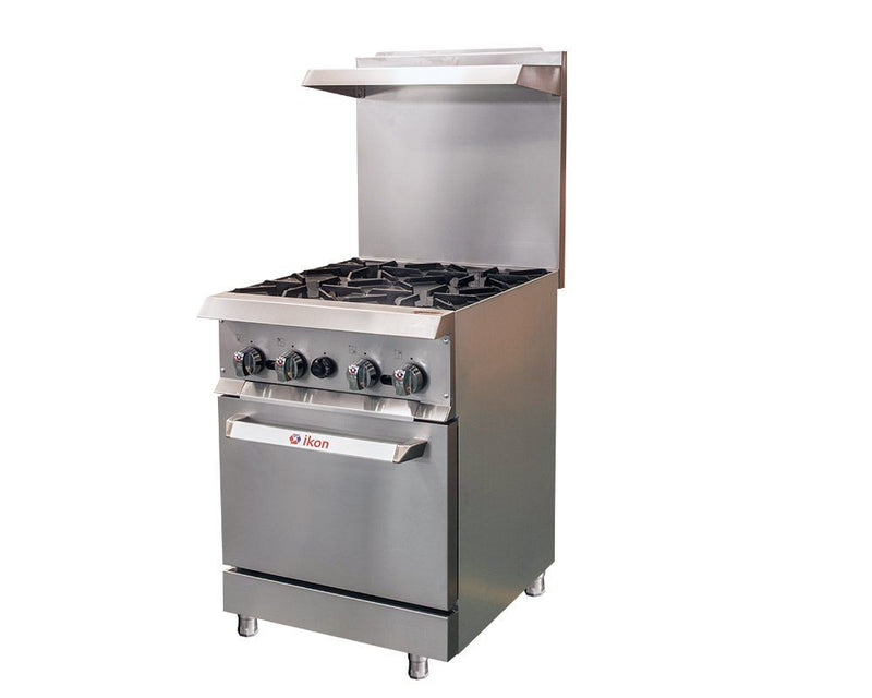 IKON IR-4-24 24-inch 4-Burners Gas Range with Oven, 153,000 BTU