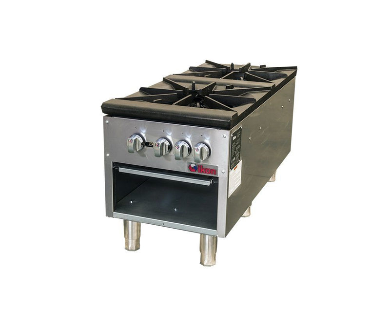 IKON ISP-18-2, 2-Burner Gas Stock Pot Range, 160,000 BTU