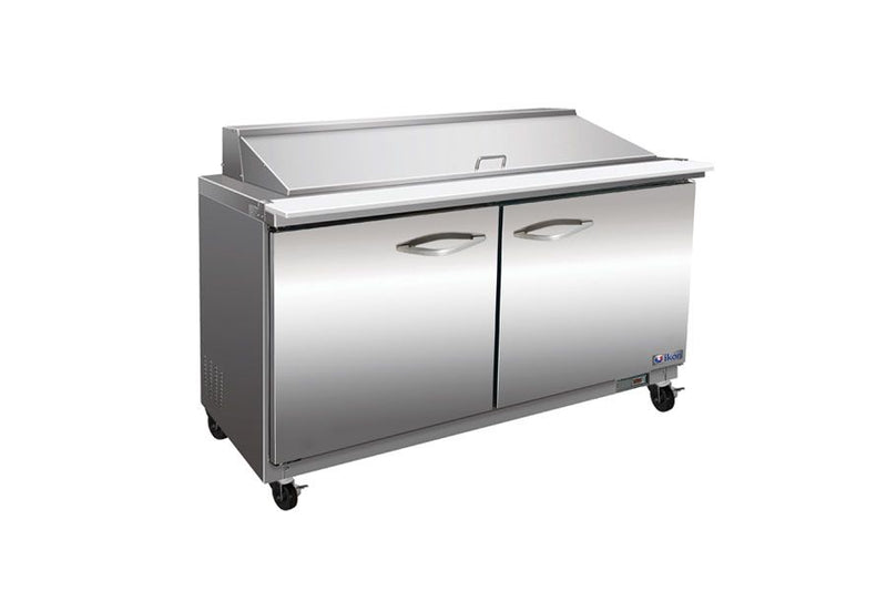IKON ISP36M 36-inch Double Door Mega Top Refrigerated Sandwich/Salad Prep Table, 15 Pans