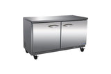 IKON IUC61F 2 Solid Doors Undercounter Freezer