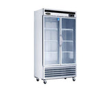 Kool-It KВЅR-2G, 54-inch 2 Glass Doors Upright Bottom Mount Refrigerator