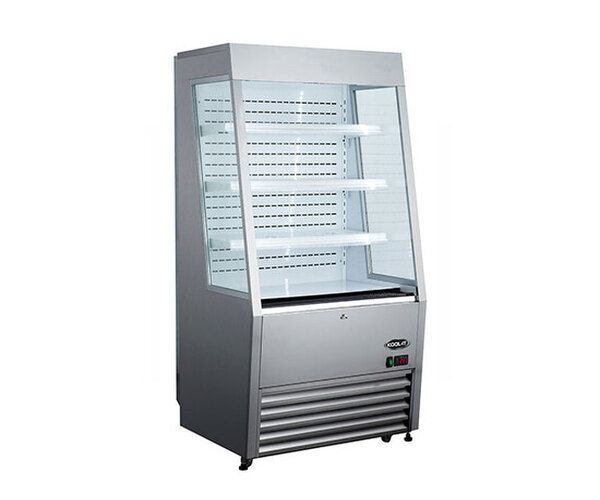 Kool-It KOM-36SS, 36-inch Black Open Air Refrigerated Display Case