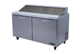 Kool-It KST-60-2, 60-inch Refrigerated Salad/Sandwich Prep Table