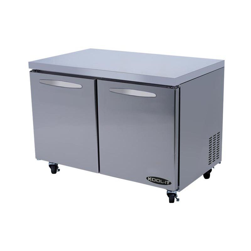 Kool-It KUCR-48-2, 48-inch 2 Solid Doors Undercounter Refrigerator