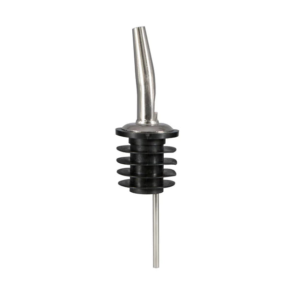 CR-285PW - Bar Maid "Betterway" Stainless Steel Medium Speed Pourers, Tapered With Poly Wide Cork, No Screen - 12 Pieces/Pack