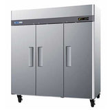 Turbo Air M3R72-3-N 3 Solid Doors Top Mount Reach-In Refrigerator