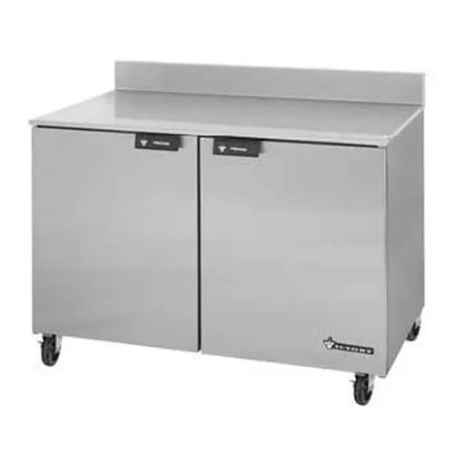 Victory Refrigeration UF-48-SBS 48" Value Line Undercounter Freezer w/ 4" Backsplash