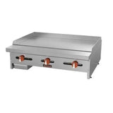 Sierra SRMG-36 36" Countertop Gas Manual Griddle w/ 3/4" Thick Plate
