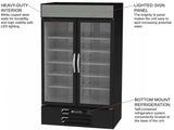 Beverage Air MMF44HC-1-B, MarketMax Glass Door Merchandiser Freezer in Black