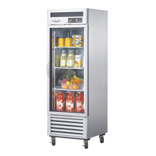 Turbo Air MSR-23G-1, 27-inch Single Glass Door Reach-in Refrigerator - 23 Cu. Ft.