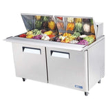 Turbo Air MST-60-24-N 2 Solid Doors Mega Top Unit