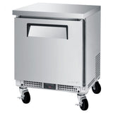 Turbo Air MUR-27S-N6, 1 Solid Door Undercounter Refrigerator, Shallow Depth