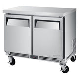 Turbo Air MUR-34S-N6, 2 Solid Doors Undercounter Refrigerator, Shallow Depth