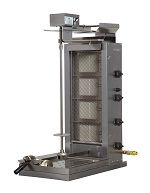 Inoksan PDG104MN, 160 Lbs Gas Gyro Machine, Top Motor, Wire Mesh, NSF, ETL