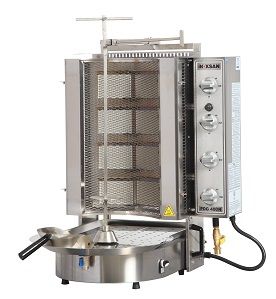 Inoksan PDG400NM, 130 Lbs Gas Gyro Machine, Bottom Motor, Wire Mesh, NSF, ETL