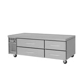 Turbo Air PRCBE-72R-N, 4 Drawers 72-inch SS Chef Base Refrigerator